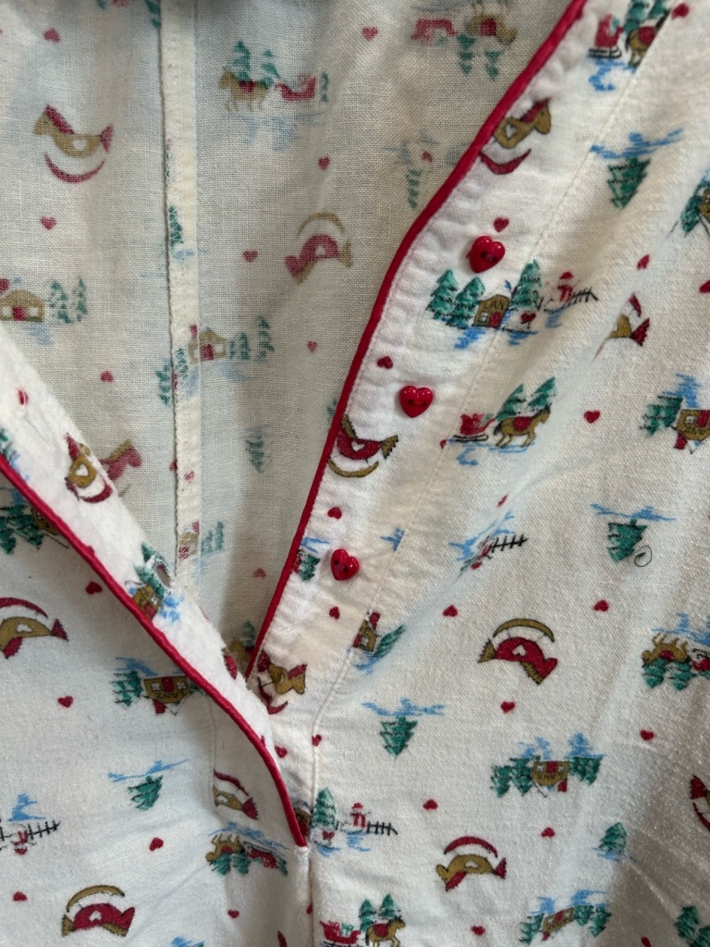 Lanz of Salzburg Holiday-Print Women's Nightgown no size tag L GUC - Picture 4 of 6